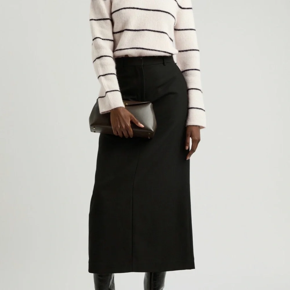Day Birger ET Mikkelsen Striped Brushed-knit Off White crew neck wool sweater